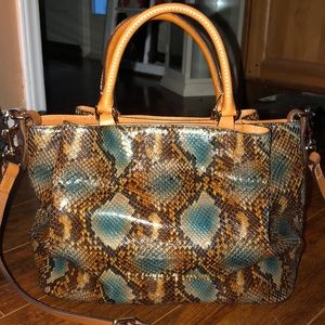 Dooney and Bourke Barlow Python Embossed Purse